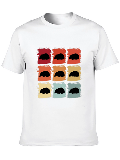 Retro Hedgehog T-Shirt - Cute Animal Tee