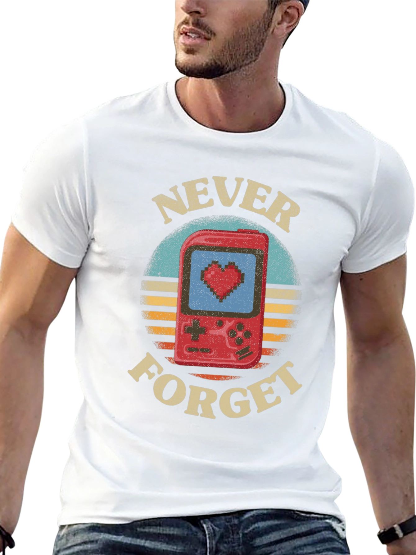 Retro Gamer T-Shirt - Never Forget Console Love