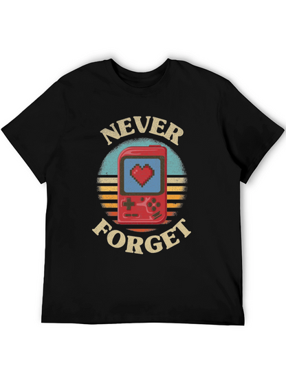 Retro Gamer T-Shirt - Never Forget Console Love