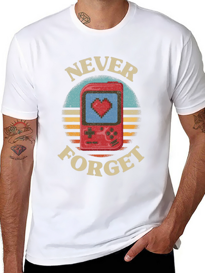Retro Gamer T-Shirt - Never Forget Console Love