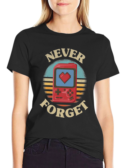 Retro Gamer T-Shirt - Never Forget Console Love