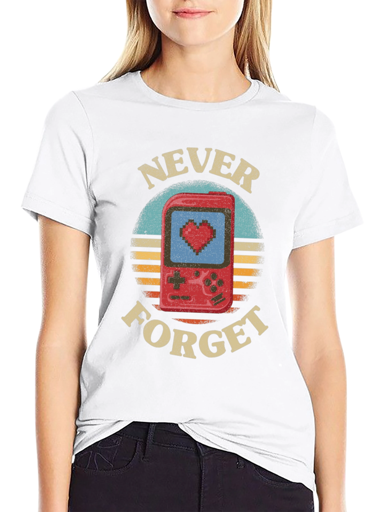 Retro Gamer T-Shirt - Never Forget Console Love