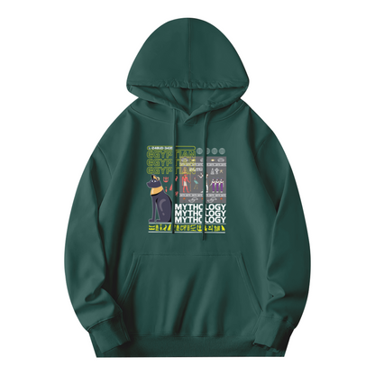 Egyptian Mythology Black Cat Graphic Hoodie