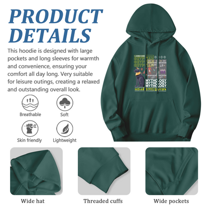 Egyptian Mythology Black Cat Graphic Hoodie