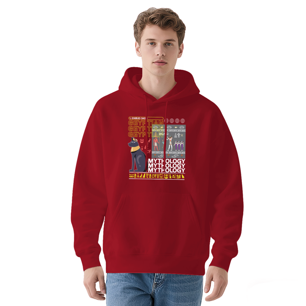 Egyptian Mythology Black Cat Graphic Hoodie