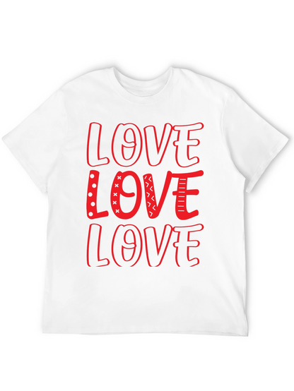 Love Design Black Crew Neck T-Shirt