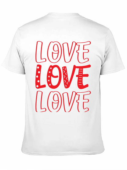 Love Design Black Crew Neck T-Shirt