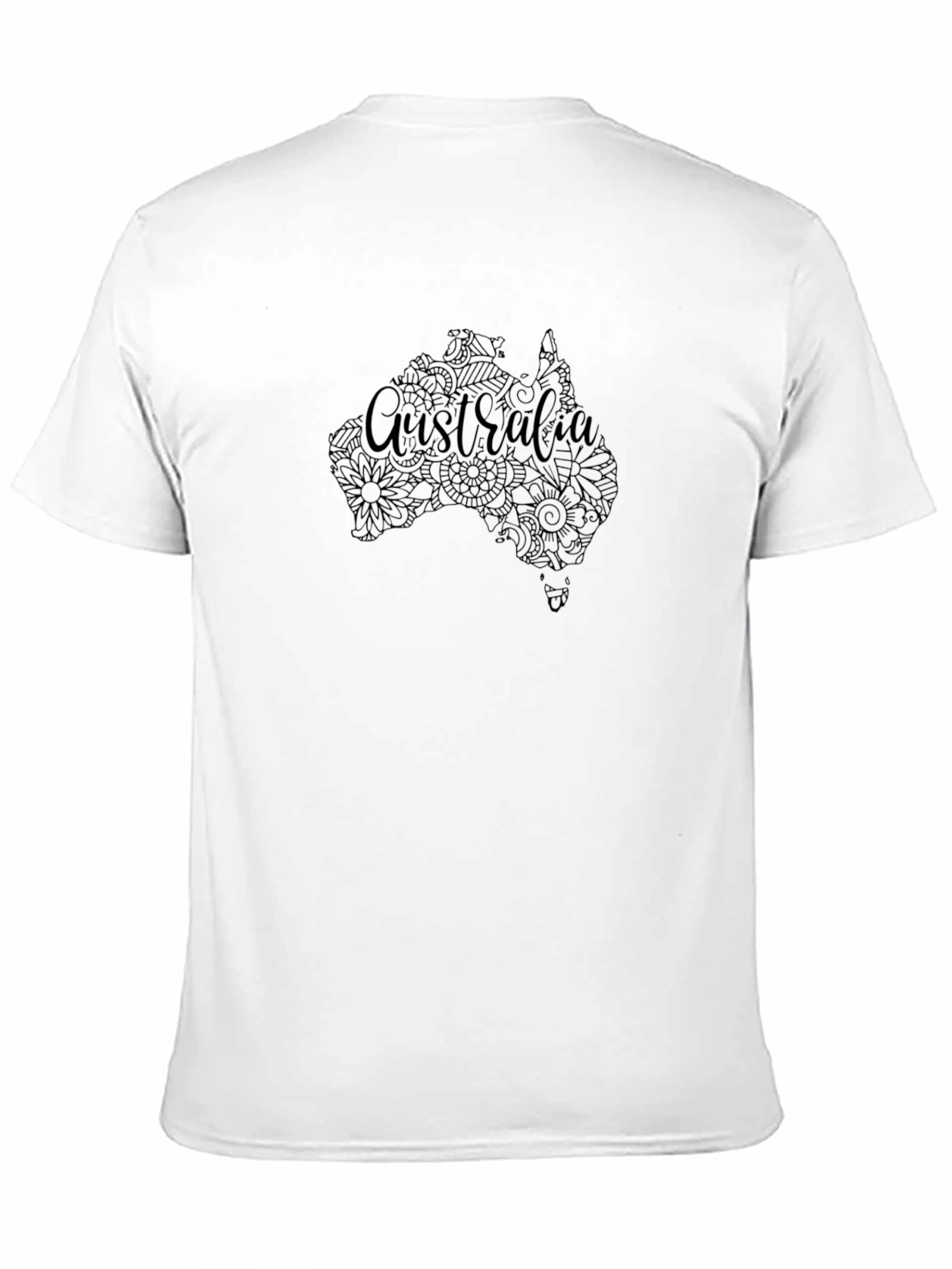 Australia Map Floral Design T-Shirt