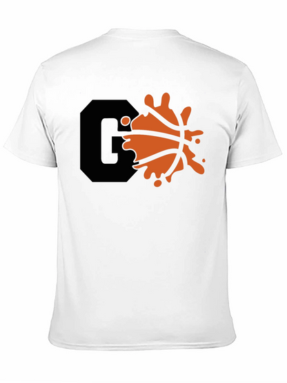 Cool Graphic Tee with Basketball Splash Design