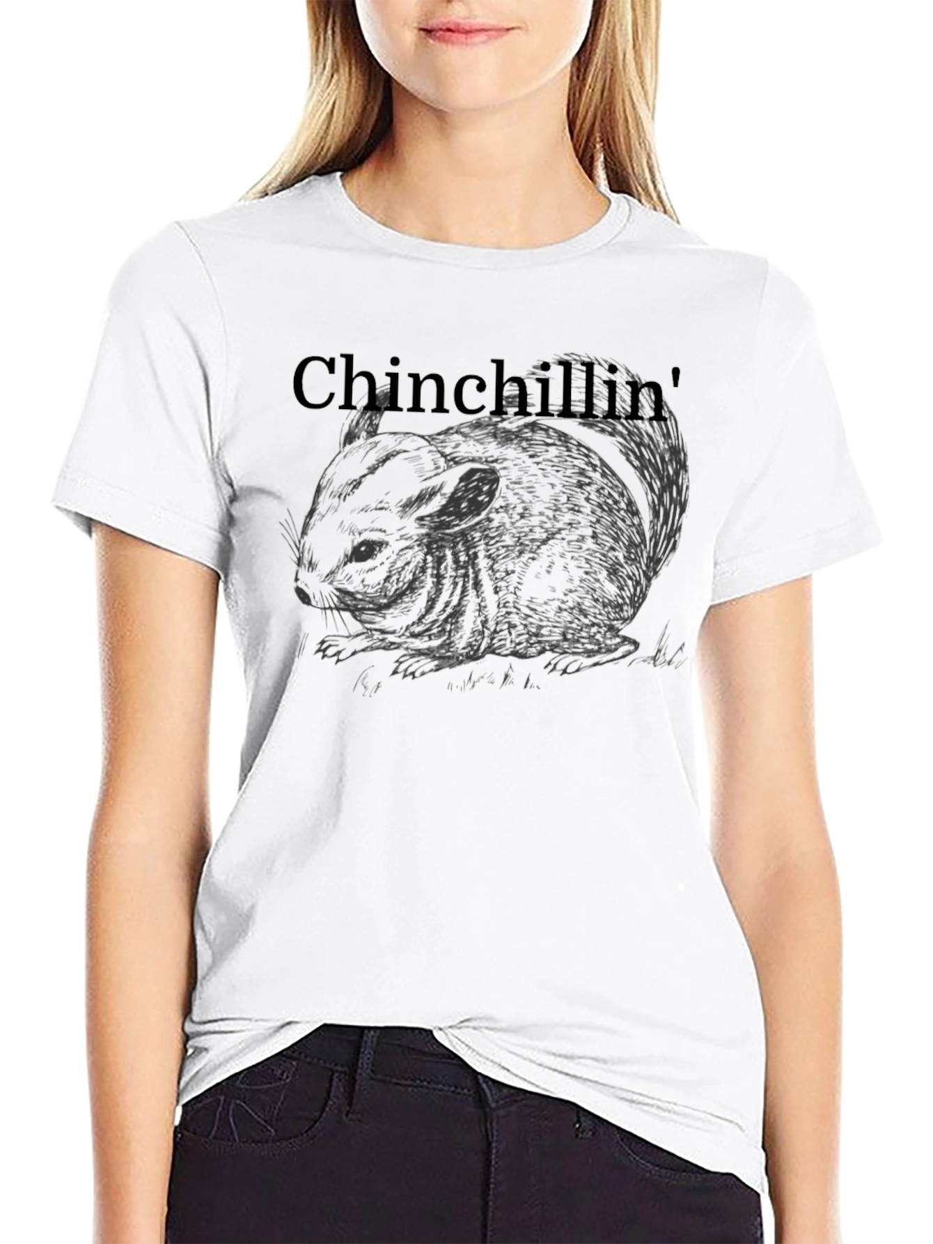 Chinchillin Graphic T-Shirt - Relaxed Comfort