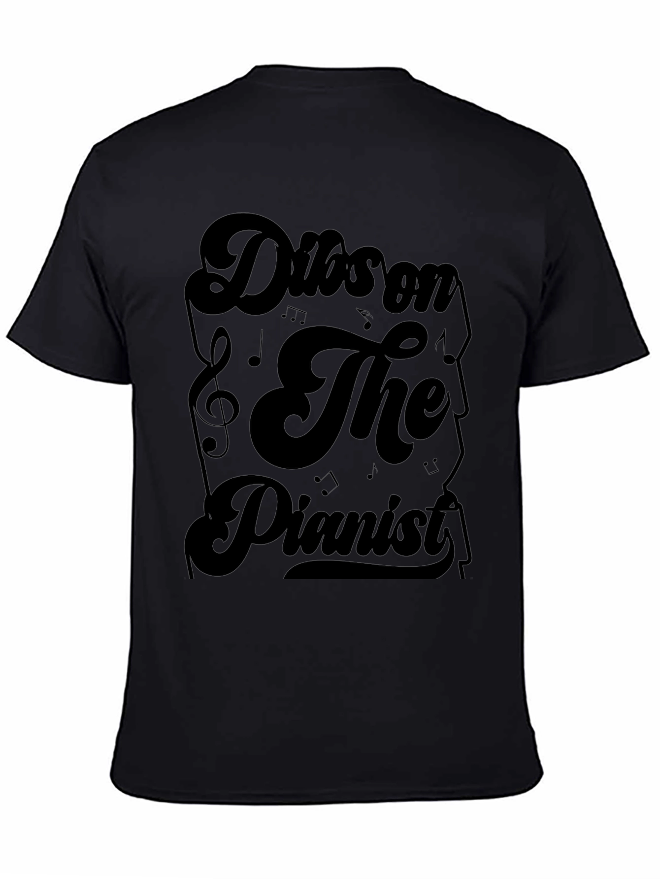 Dibs on The Pianist Black Graphic Tee