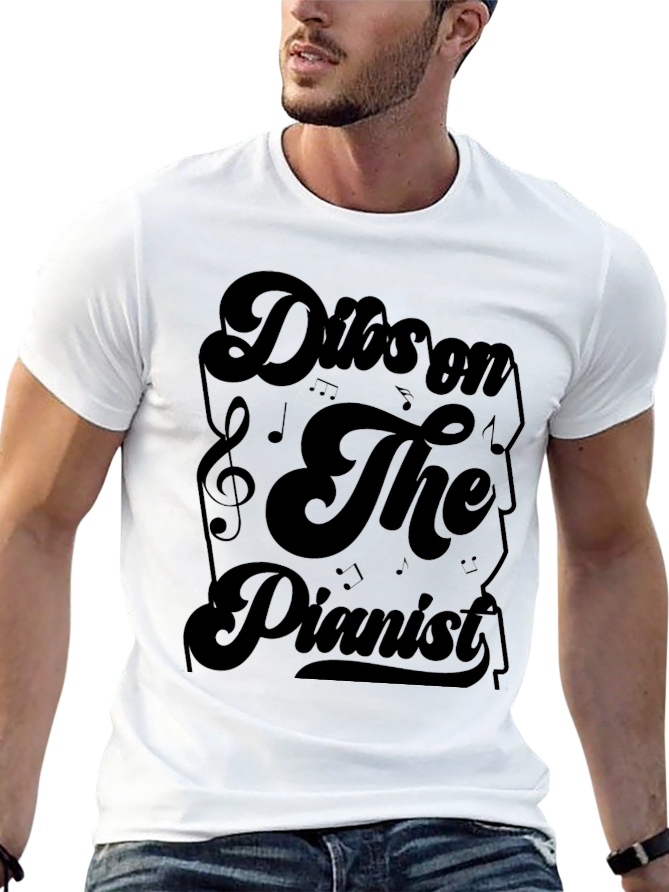 Dibs on The Pianist Black Graphic Tee