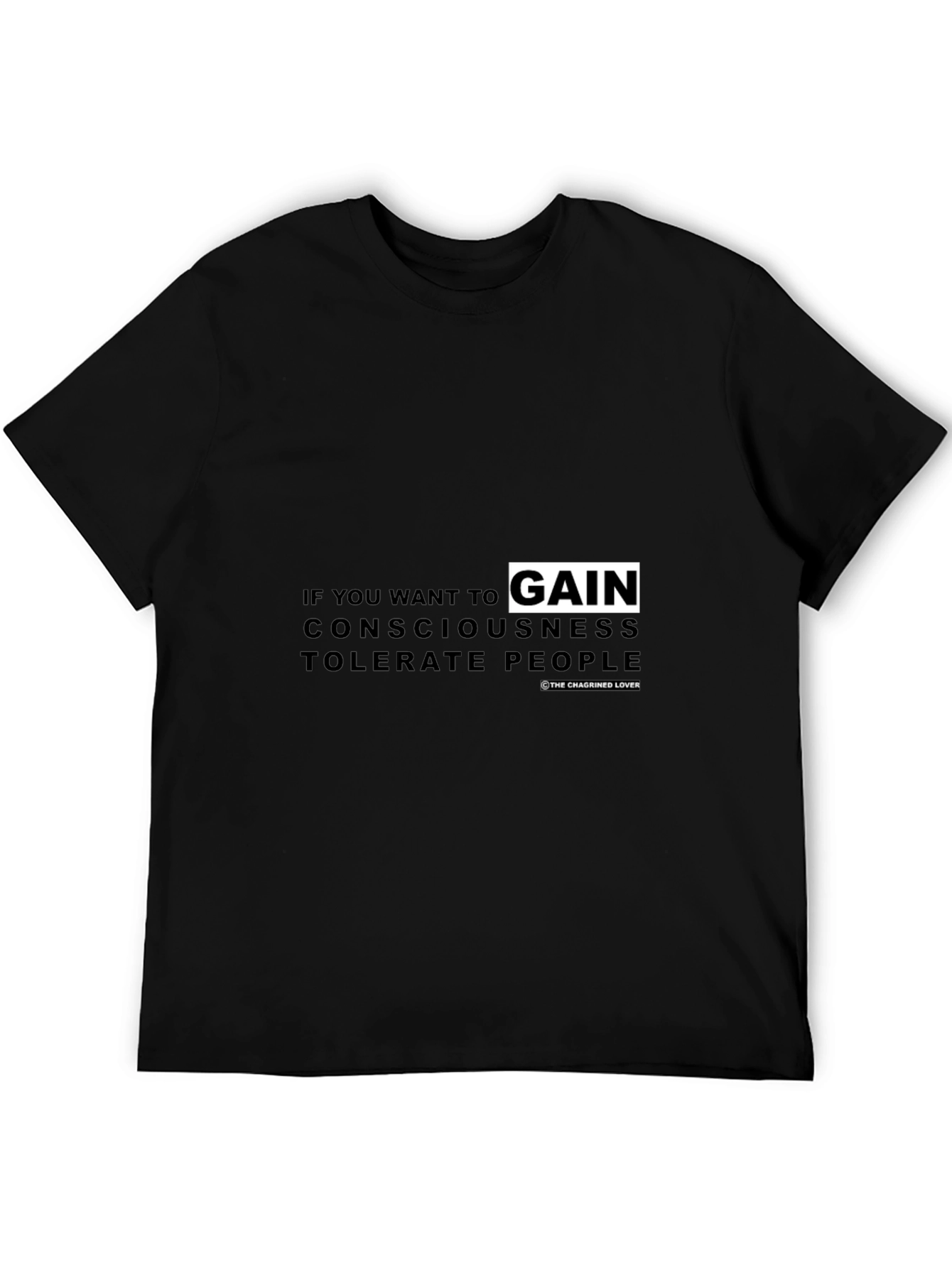 Consciousness Tolerance Graphic Tee - Black