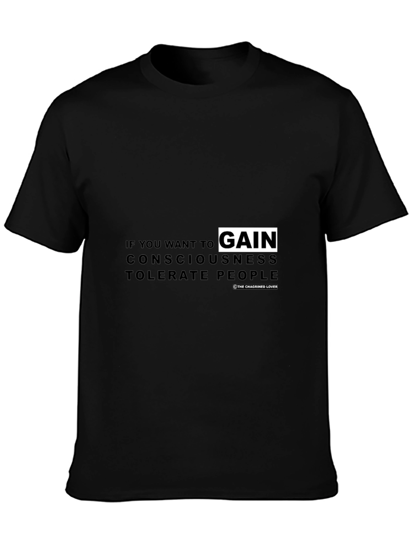 Consciousness Tolerance Graphic Tee - Black