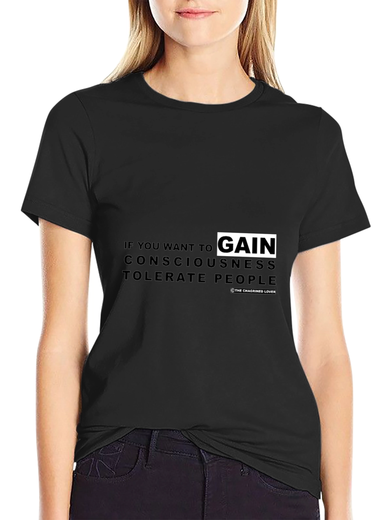 Consciousness Tolerance Graphic Tee - Black