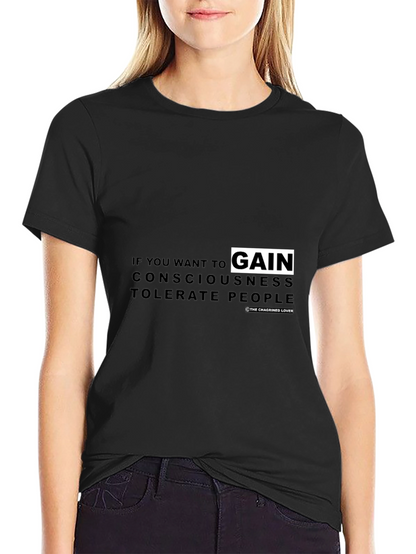 Consciousness Tolerance Graphic Tee - Black