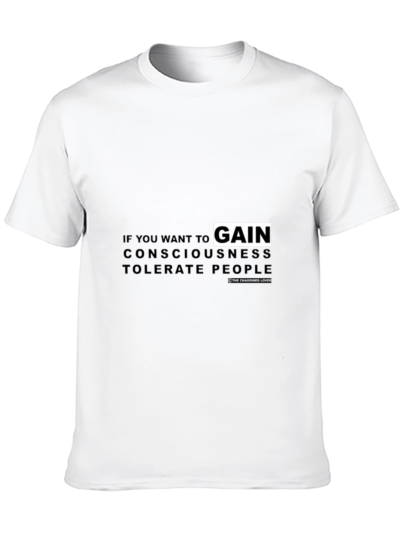 Consciousness Tolerance Graphic Tee - Black