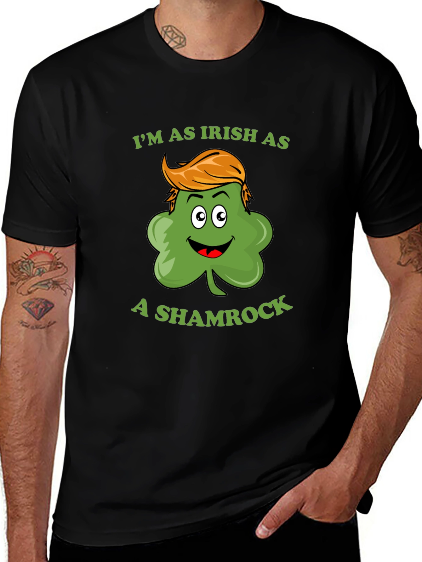 Irish Shamrock Graphic T-Shirt