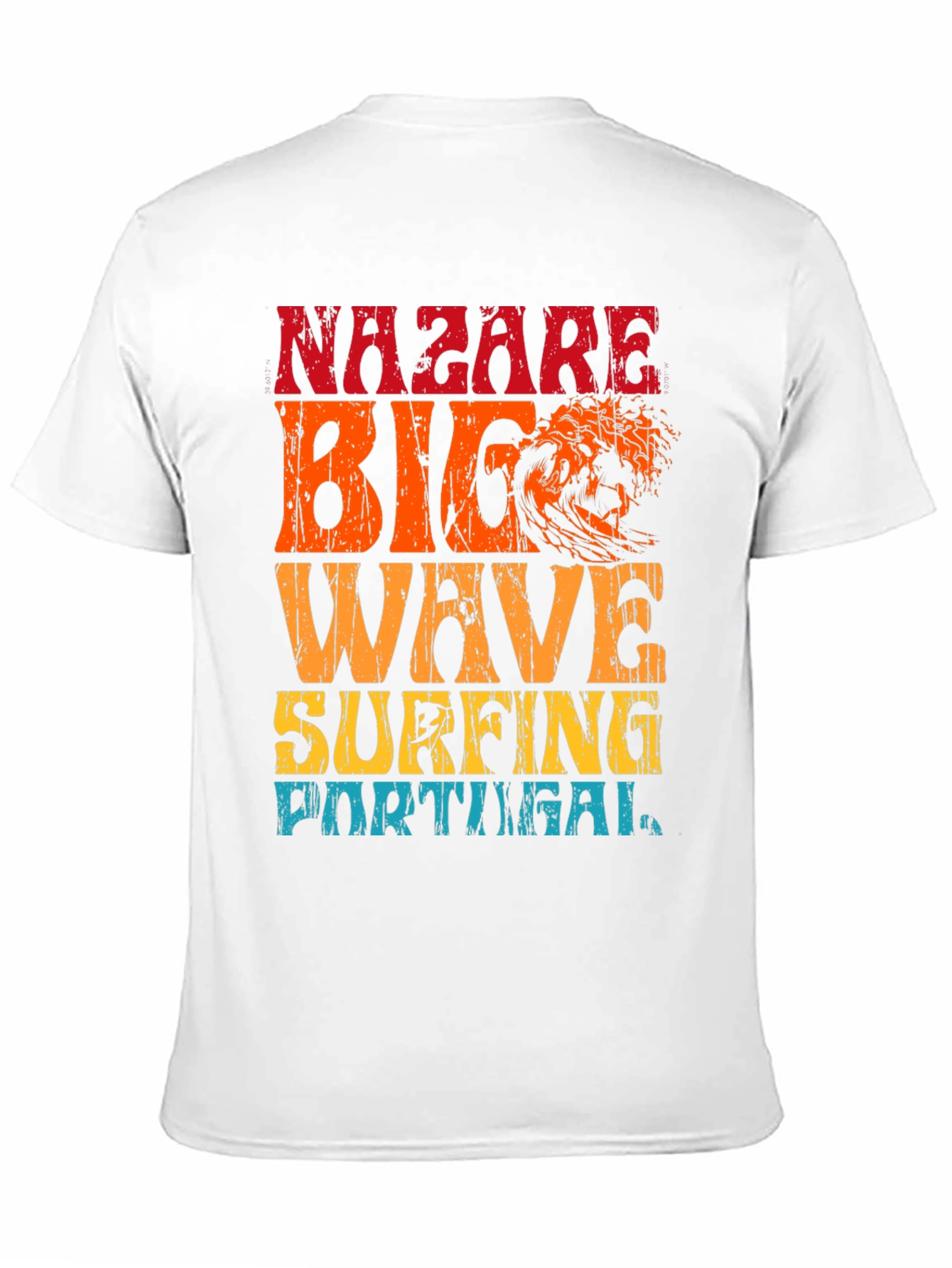 Nazare Big Wave Surfing Portugal Graphic T-Shirt