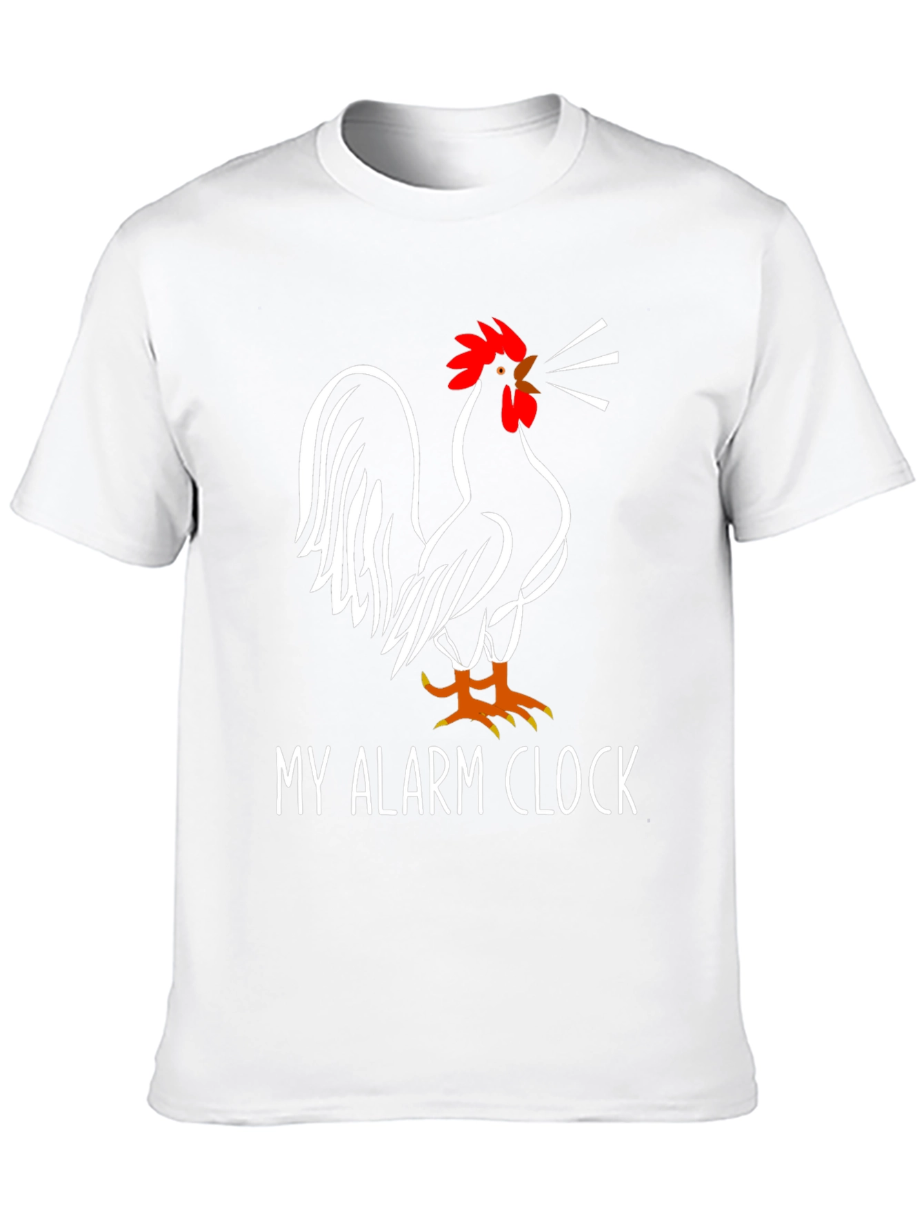 My Alarm Clock Rooster Graphic Tee - Black