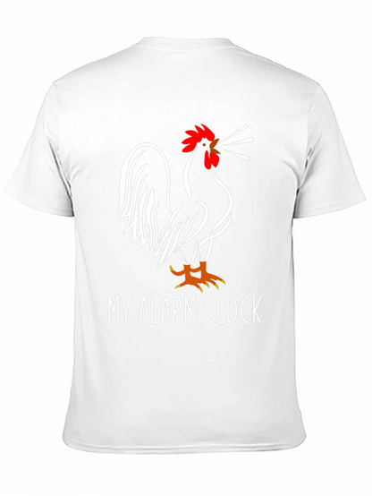 My Alarm Clock Rooster Graphic Tee - Black