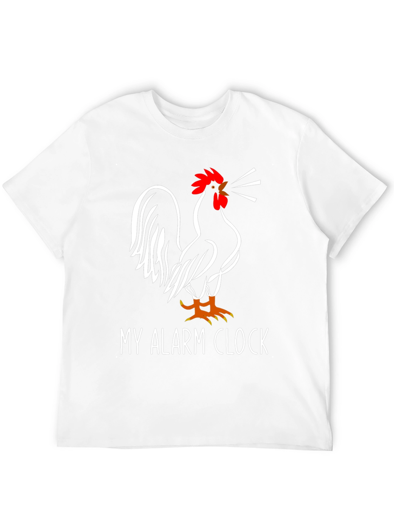 My Alarm Clock Rooster Graphic Tee - Black