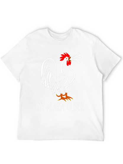 My Alarm Clock Rooster Graphic Tee - Black