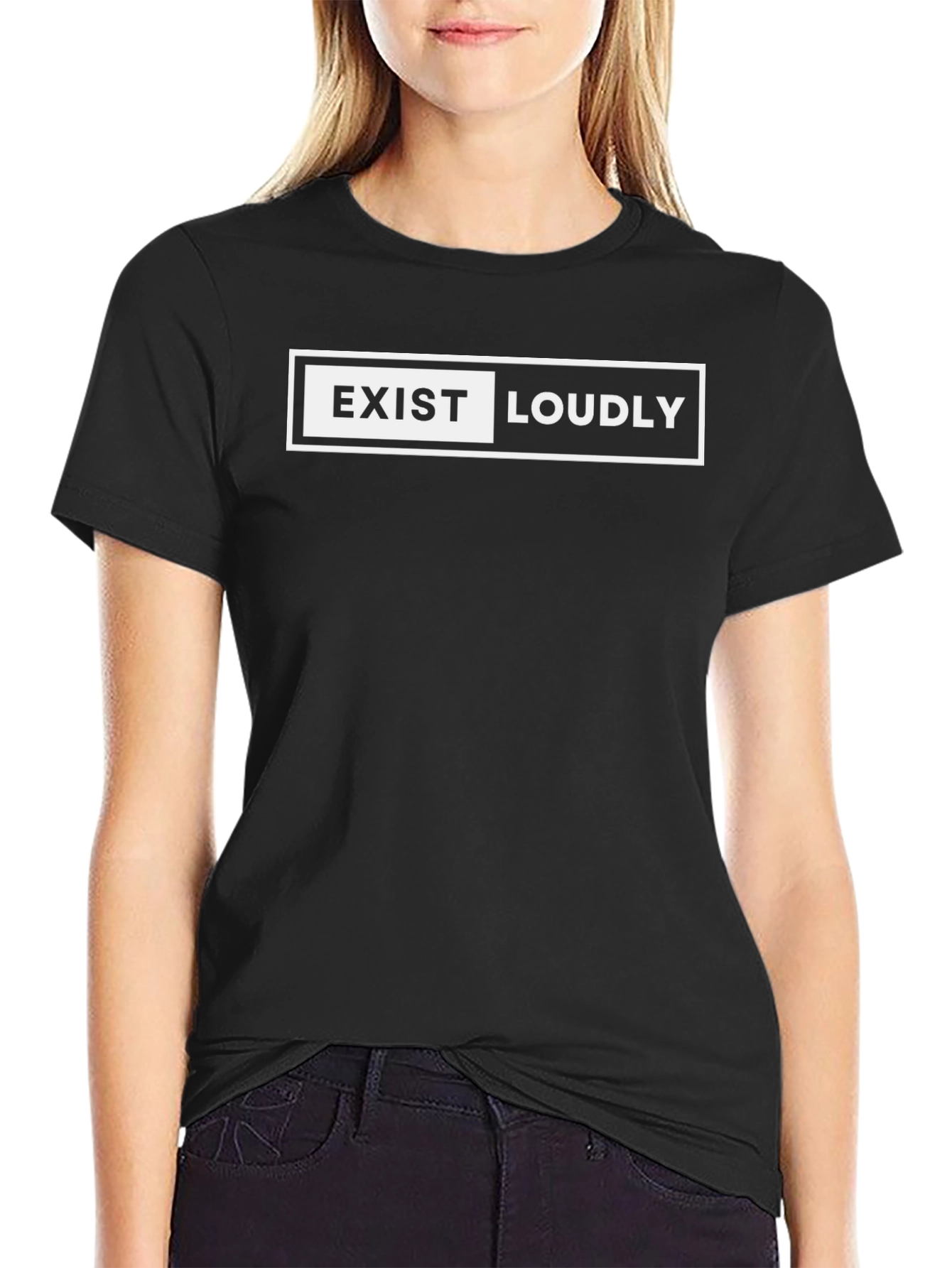 Exist Loudly Graphic T-Shirt - Bold Statement Tee