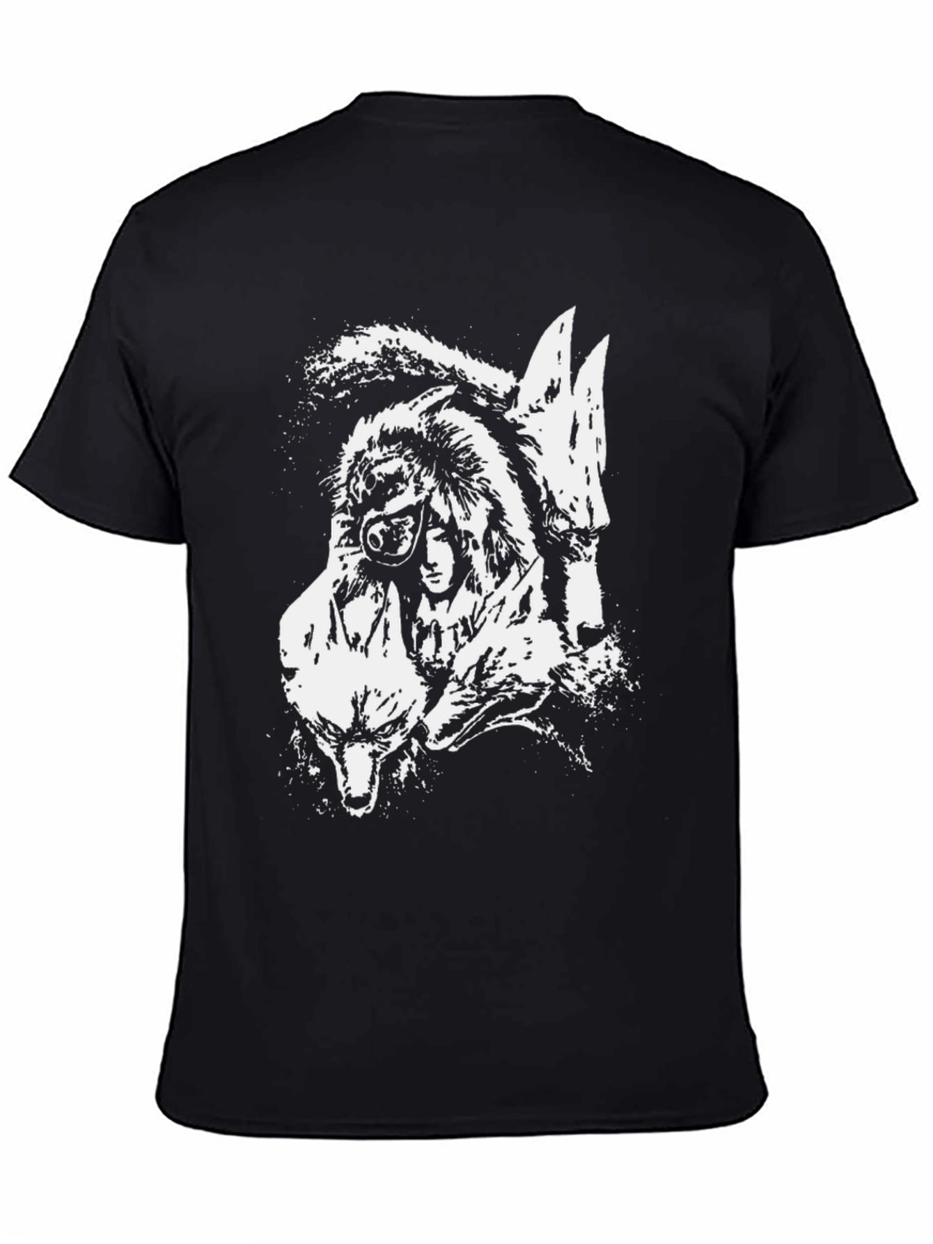 Wolf Pack Graphic T-Shirt - Black Cotton Tee