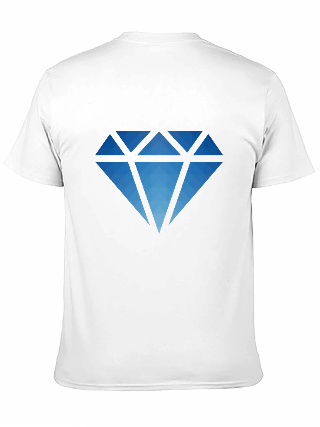 Geometric Diamond Graphic Black T-Shirt