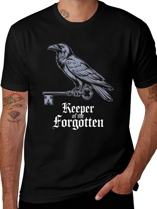 Raven & Key Graphic T-Shirt - Keeper of the Forgotten