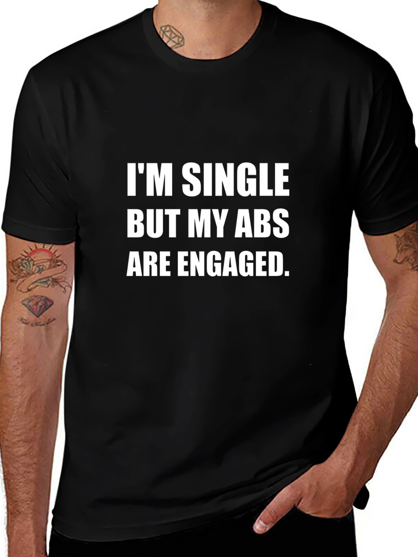 Single Abs Engaged Graphic T-Shirt