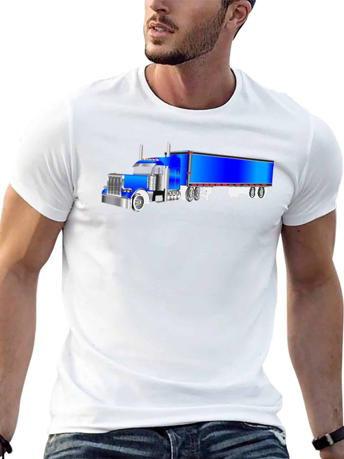 Blue Truck Graphic T-Shirt