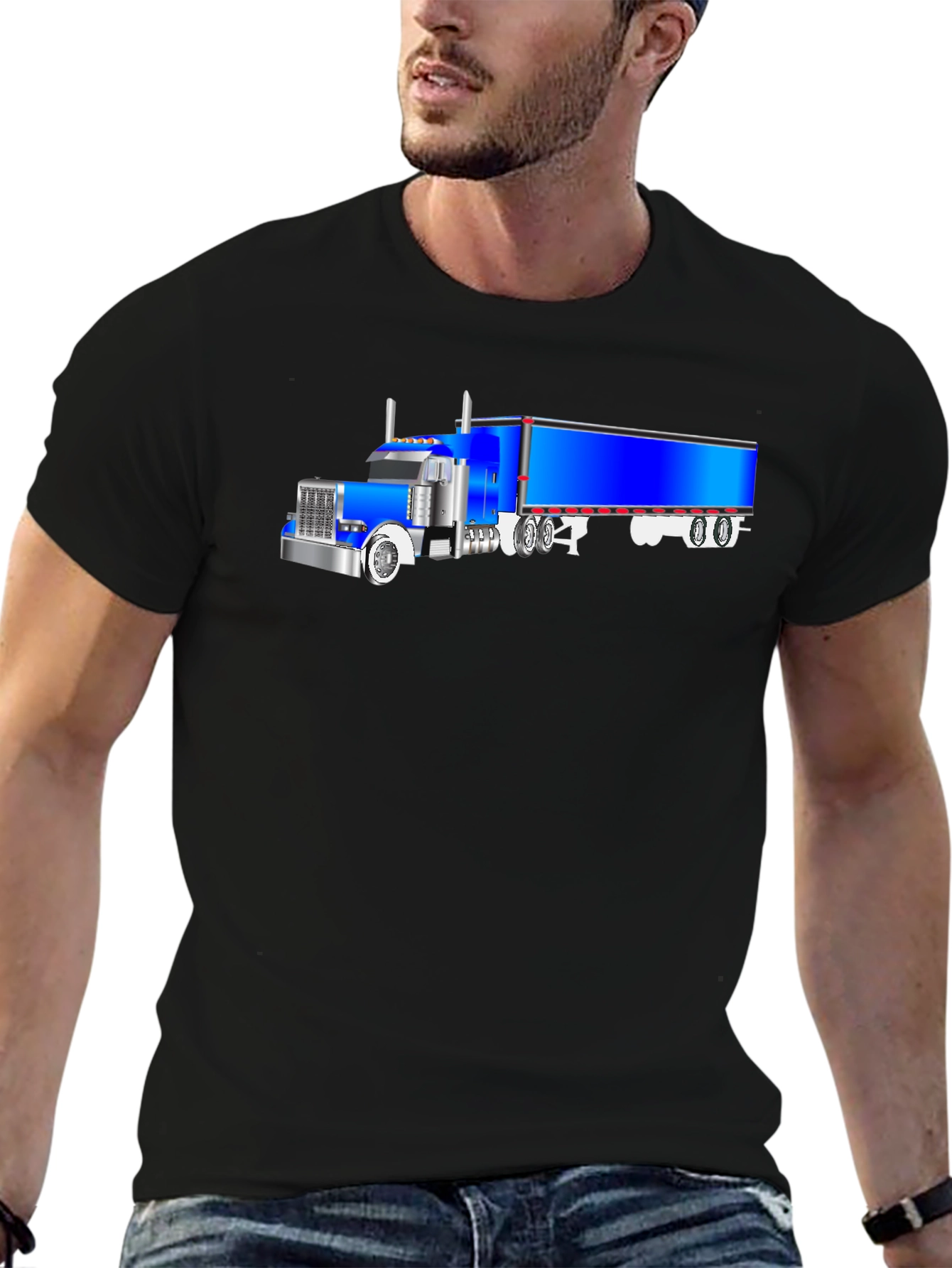 Blue Truck Graphic T-Shirt
