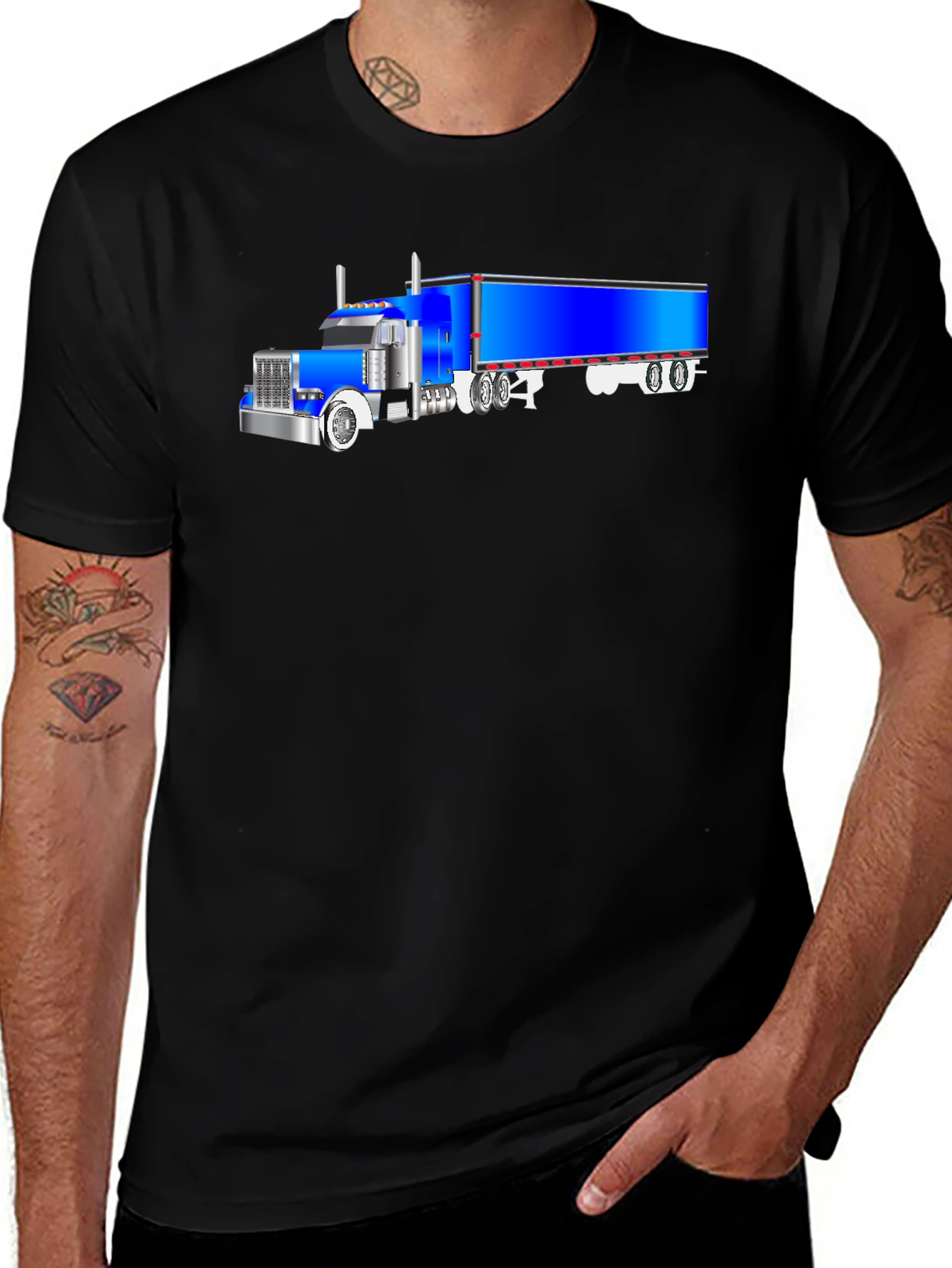 Blue Truck Graphic T-Shirt