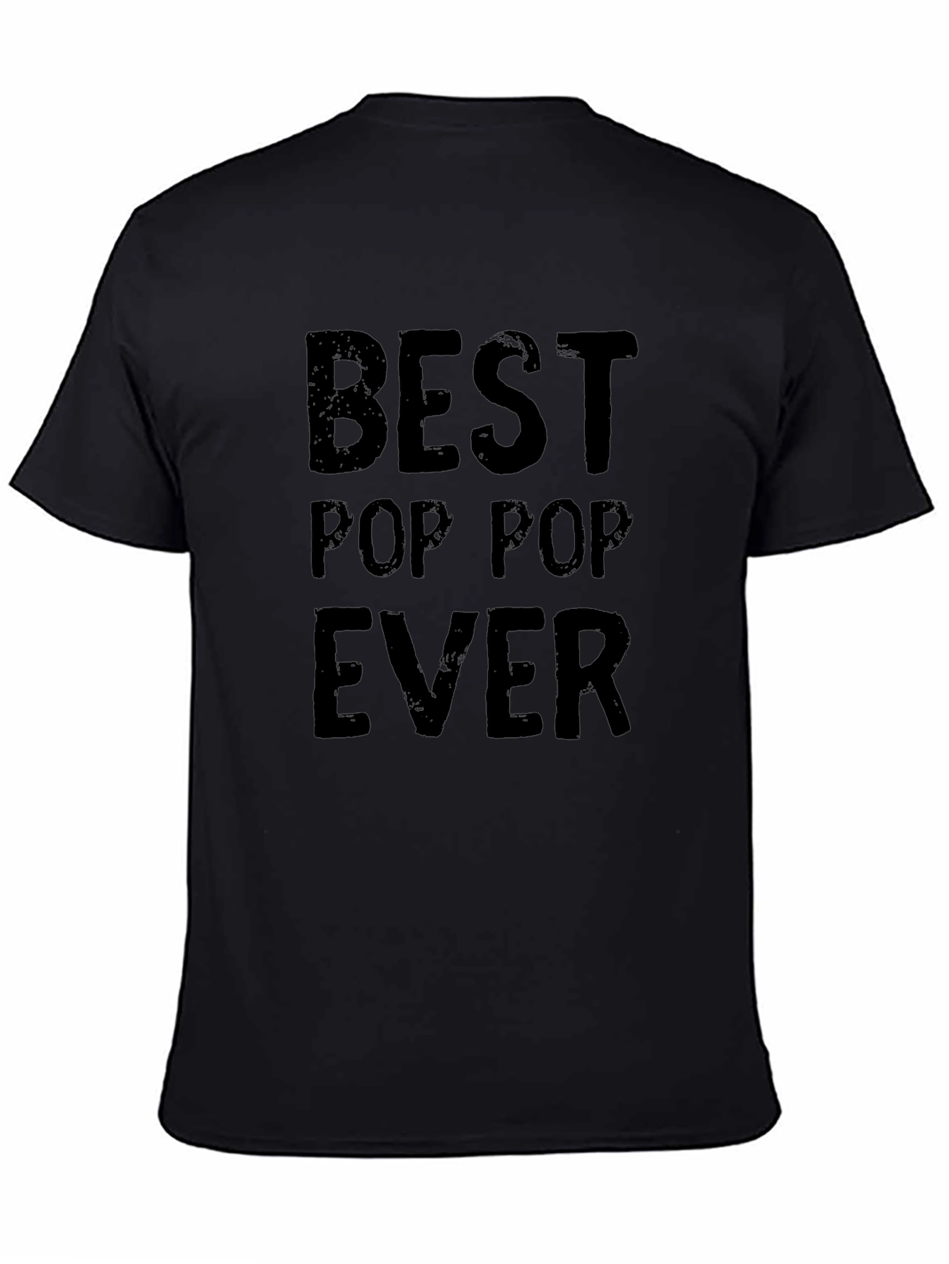 Best Pop Pop Ever Black Graphic T-Shirt