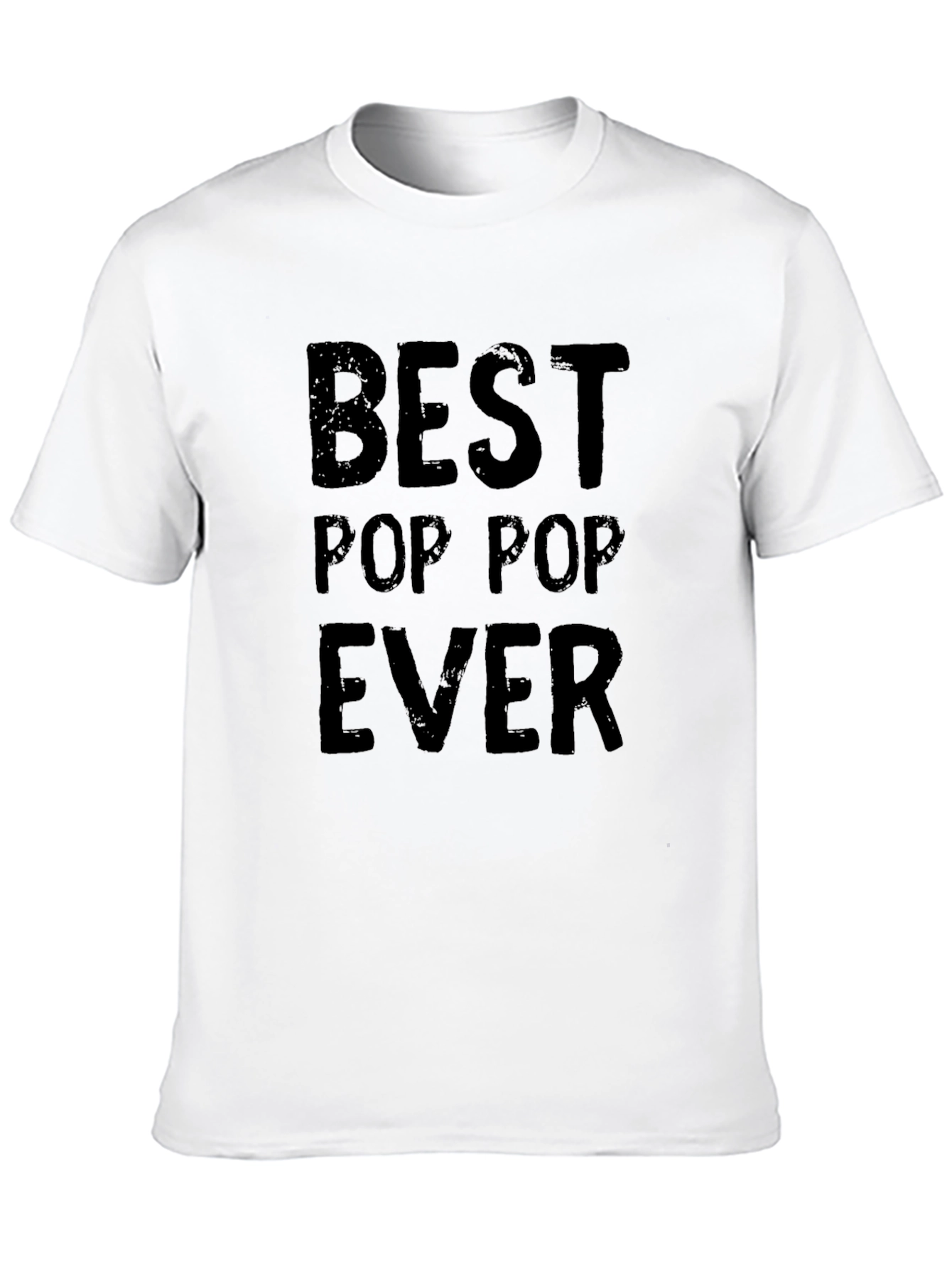 Best Pop Pop Ever Black Graphic T-Shirt