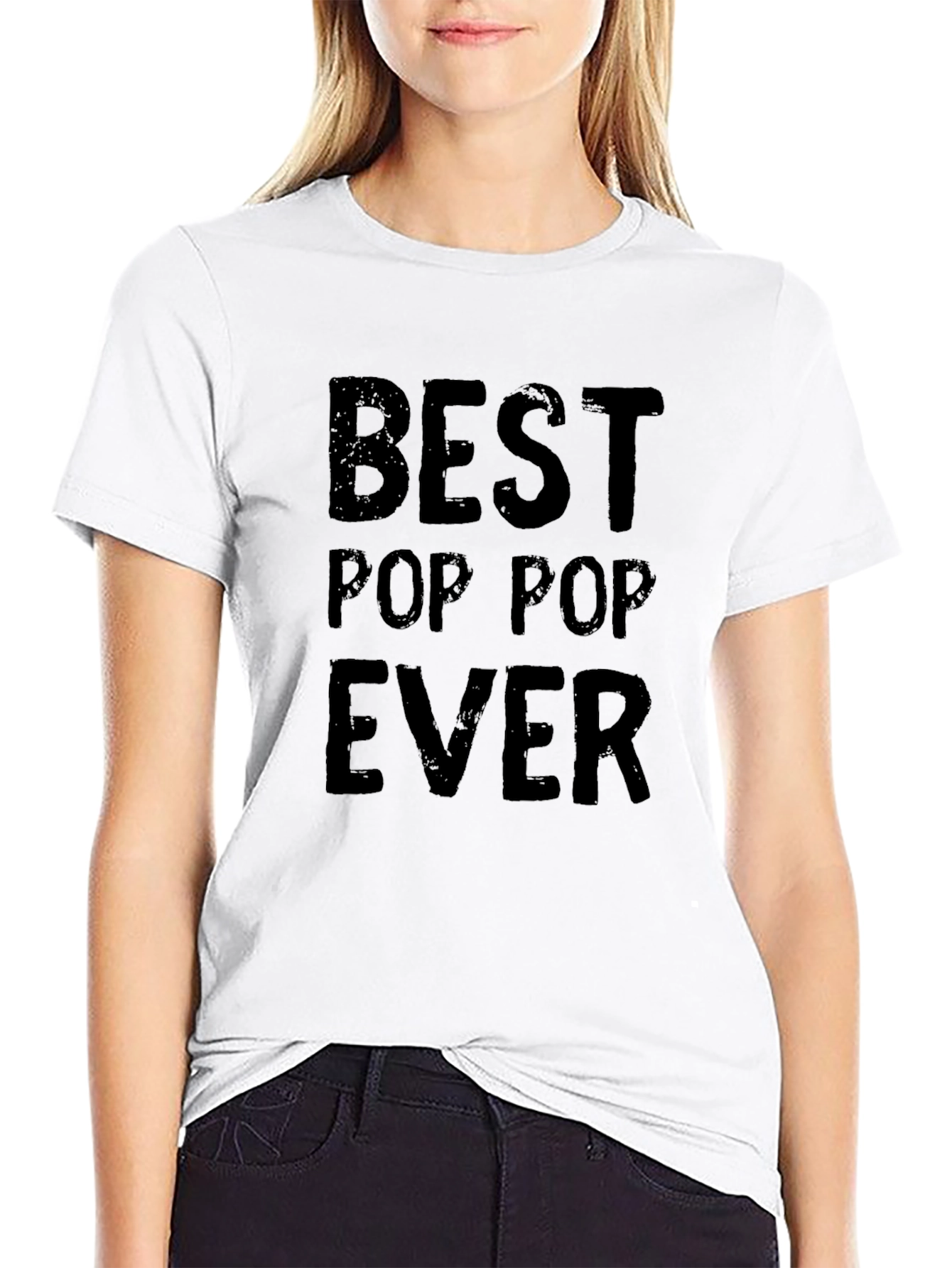 Best Pop Pop Ever Black Graphic T-Shirt