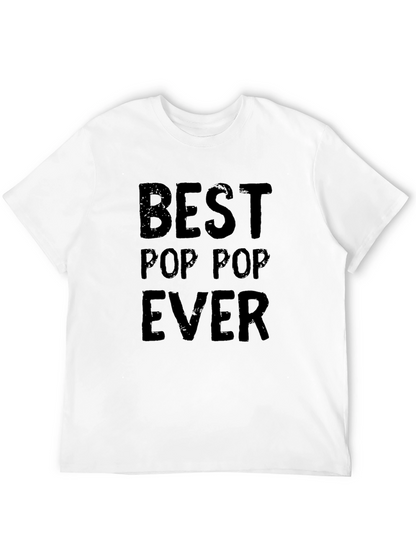 Best Pop Pop Ever Black Graphic T-Shirt