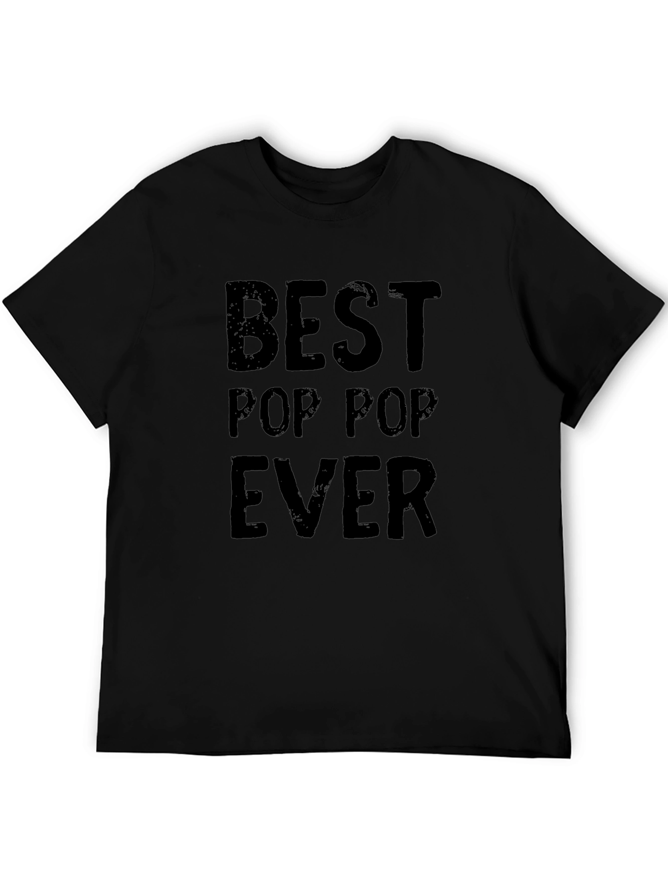 Best Pop Pop Ever Black Graphic T-Shirt