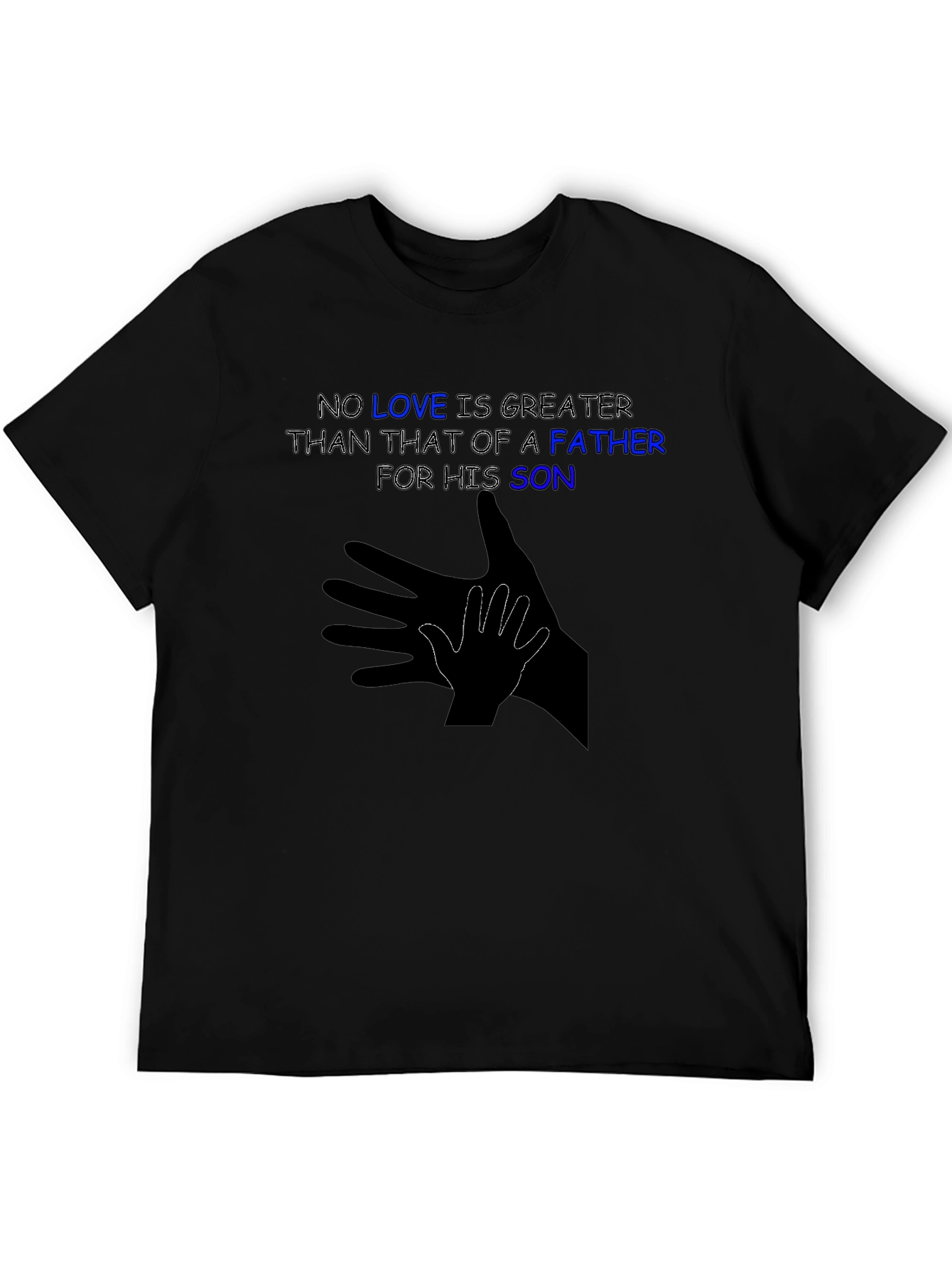 Father & Son Love T-Shirt - Shadow Hand Design