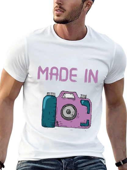 Made In Camera T-Shirt - Unique Photography Gift