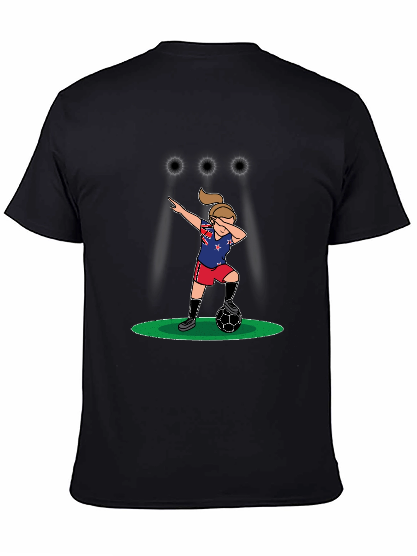 Dabbing Soccer Player Graphic T-Shirt