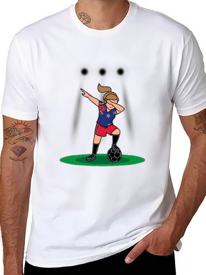 Dabbing Soccer Player Graphic T-Shirt
