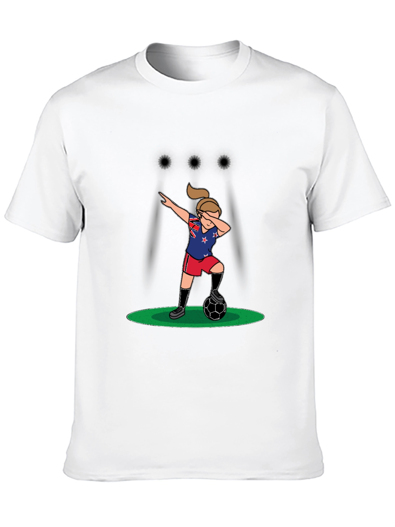 Dabbing Soccer Player Graphic T-Shirt