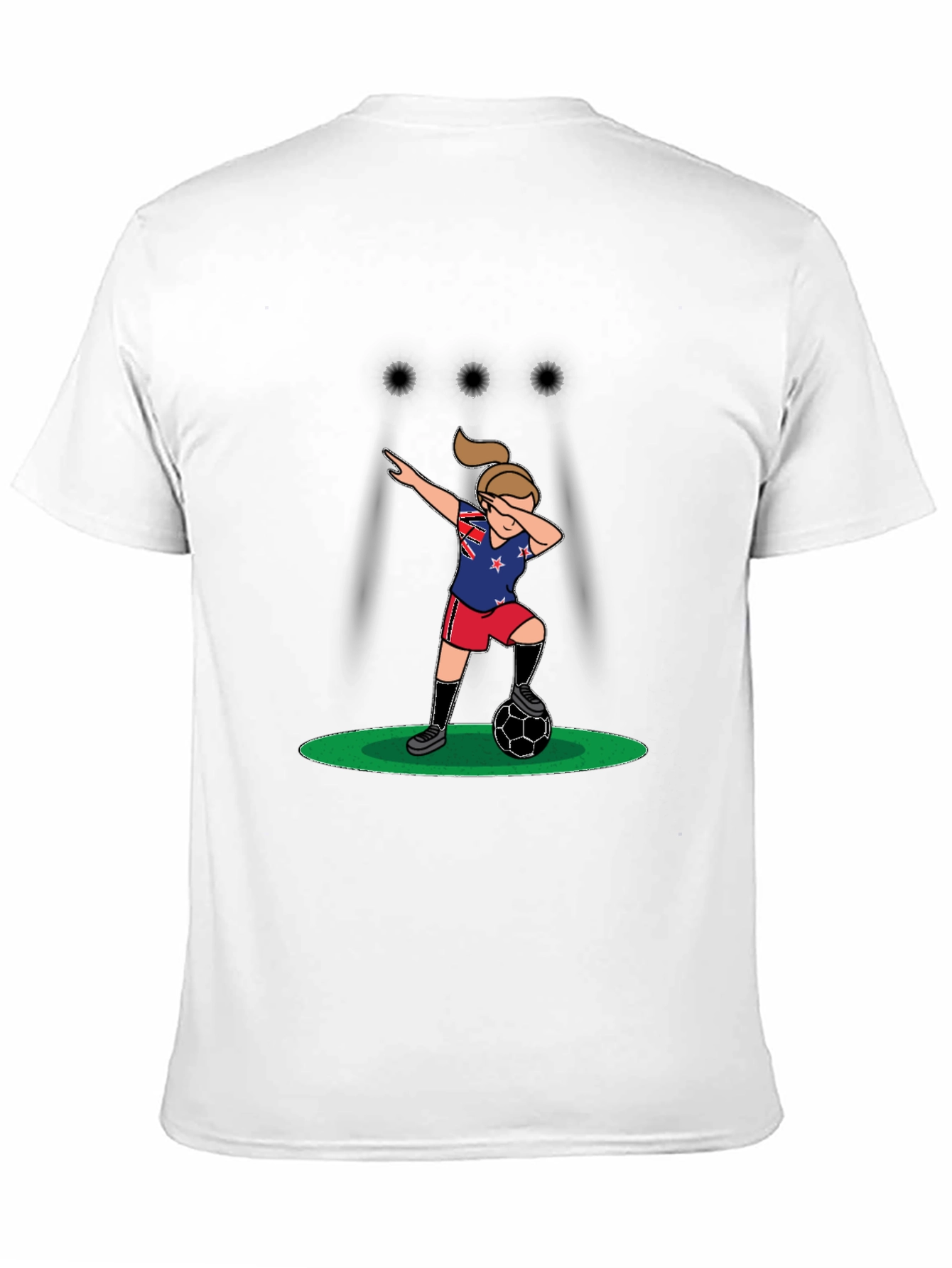 Dabbing Soccer Player Graphic T-Shirt