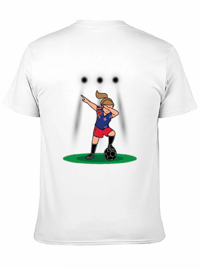 Dabbing Soccer Player Graphic T-Shirt