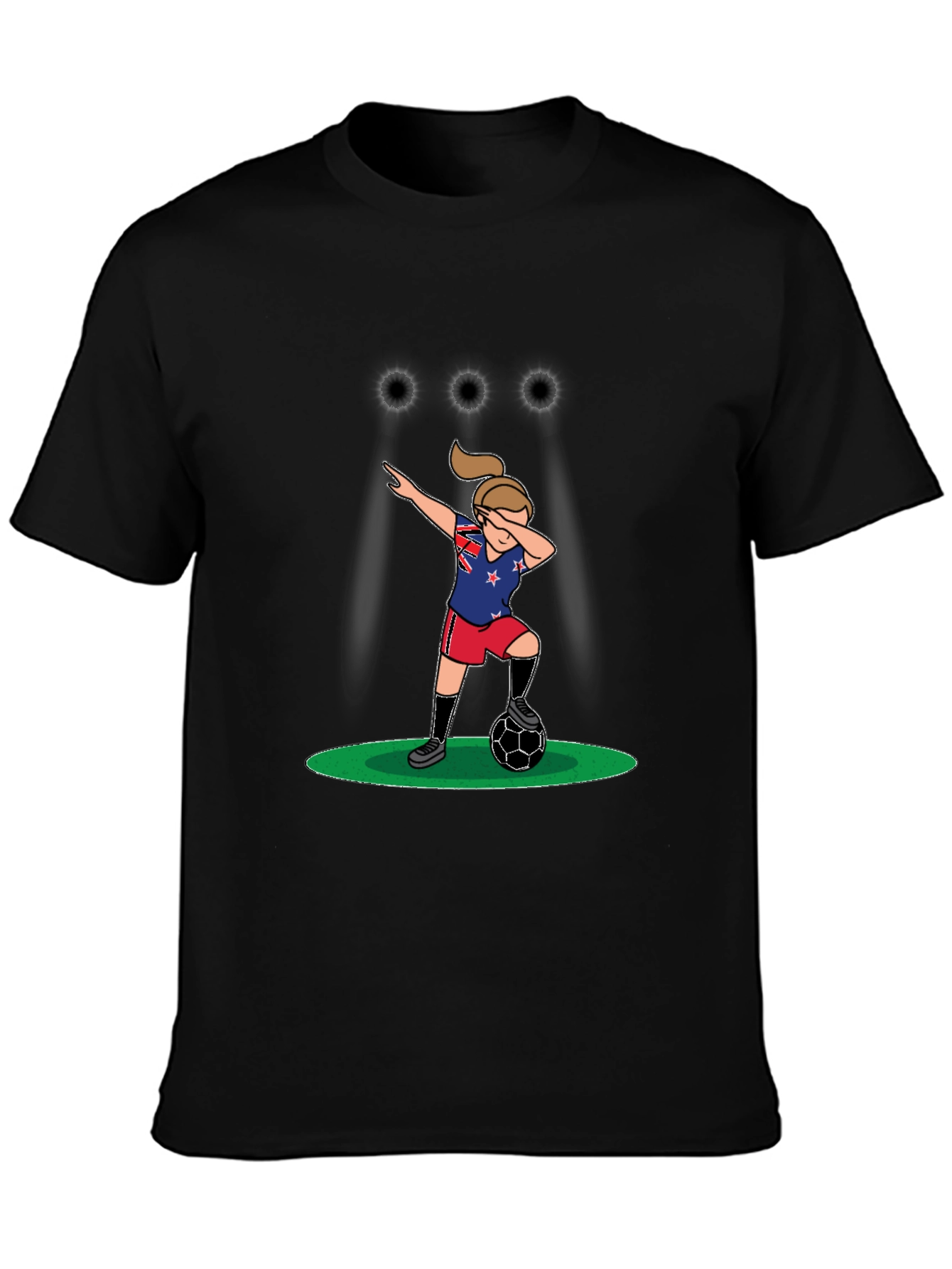 Dabbing Soccer Player Graphic T-Shirt