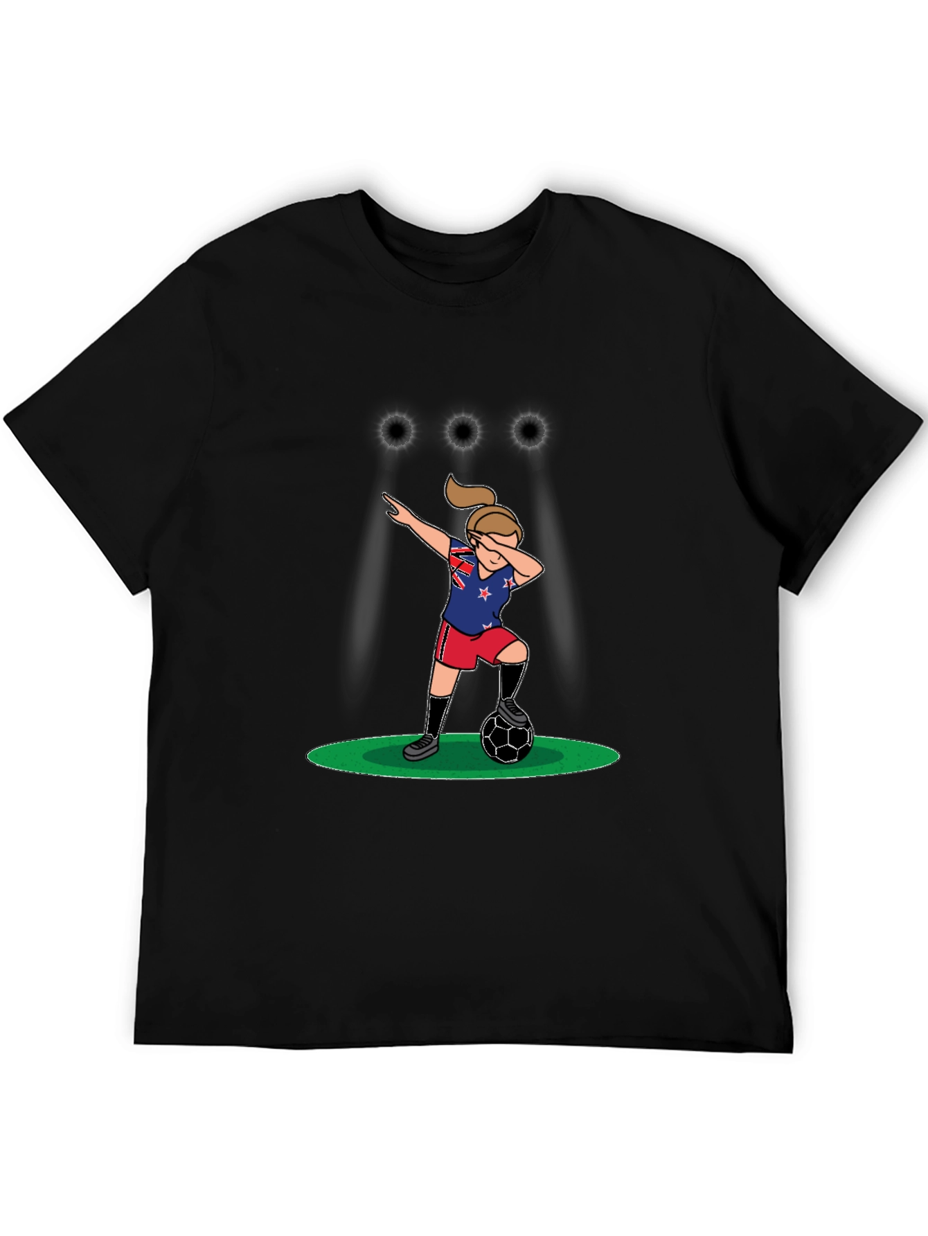 Dabbing Soccer Player Graphic T-Shirt