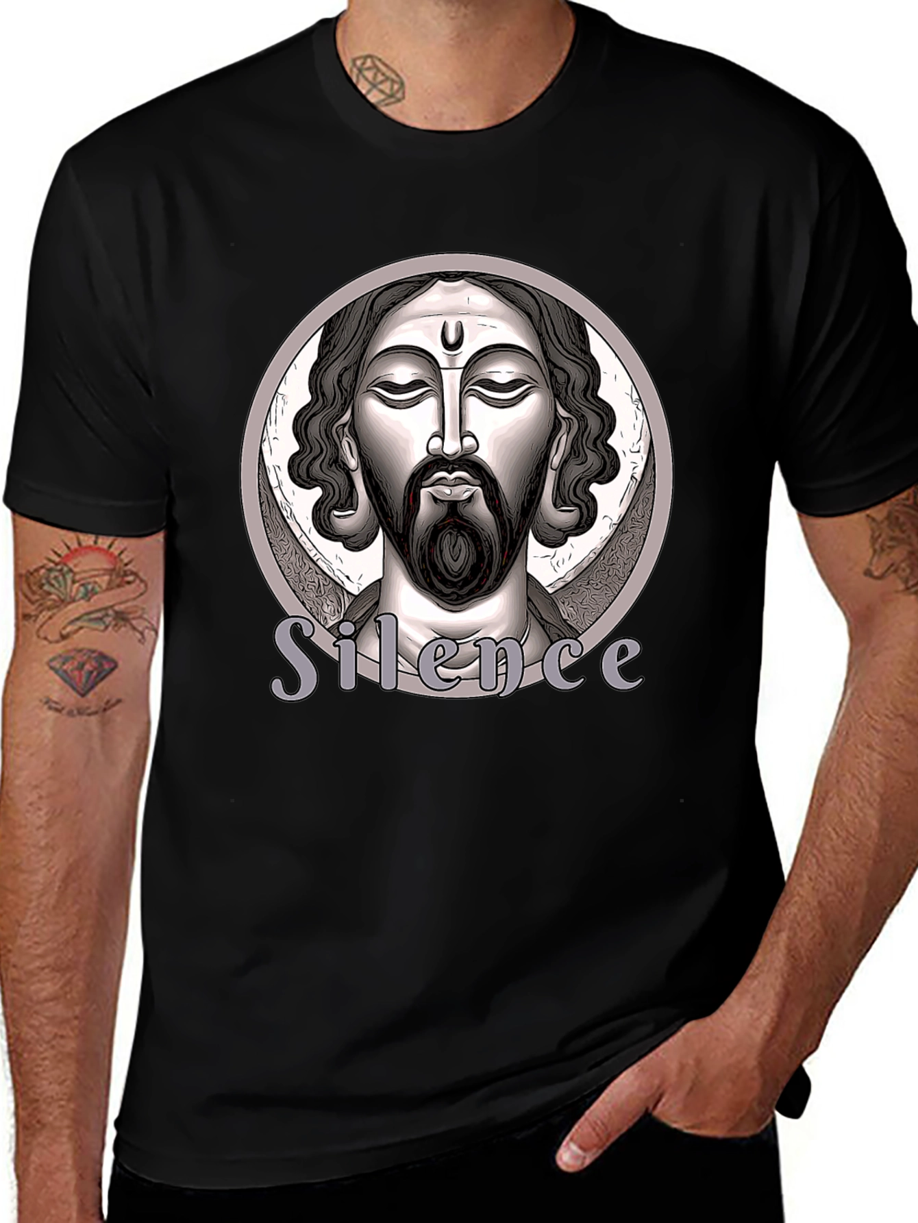 Silence Graphic T-Shirt - Black Unisex Tee